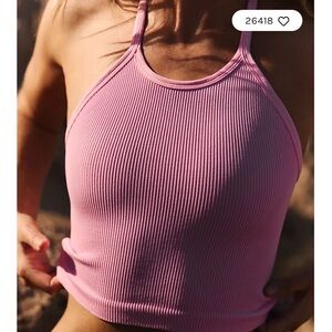 FP Movement Happiness Runs Long crop tank   Ribbed Tank Top